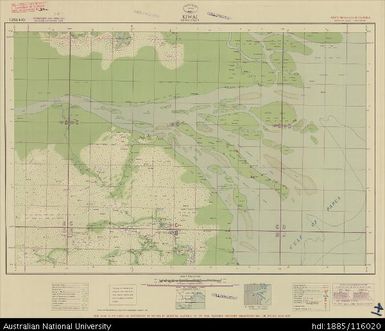 Papua New Guinea, Southern New Guinea, Kiwai, 4 Mile Strategic series, 1942, 1:253 440