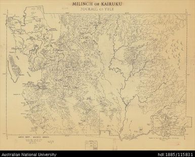 Papua New Guinea, Milinch of Kairuku (Fourmil of Yule), Milinch series, 1956, 1:63 360