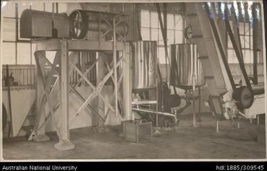 Hasher and crushed receiving tanks, Pineapple Cannery