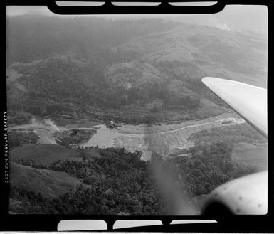 Gold dredge, Bulolo Valley, Papua New Guinea