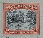 Stamp: Western Samoan Two Pence