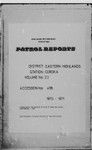 Patrol Reports. Eastern Highlands District, Goroka, 1970 - 1971