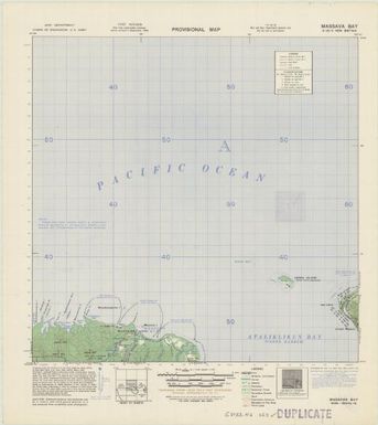 New Britain, provisional map (Massava Bay , first revision)