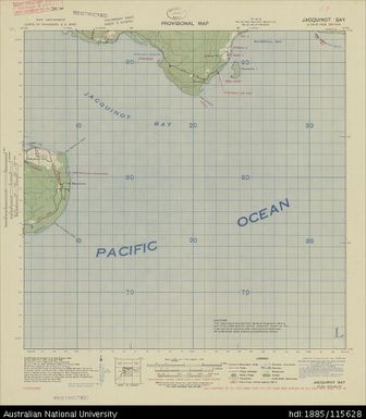 Papua New Guinea, New Britain, Jacquinot Bay, Provisional map, Sheet B56/6, 4880, 1943, 1:63 360