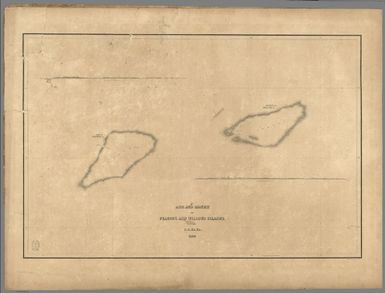 Ahii (Ahe) and Manhii (Turipaoa) or Peacock and Wilson Islands, by the U.S.Ex.Ex. 1839.
