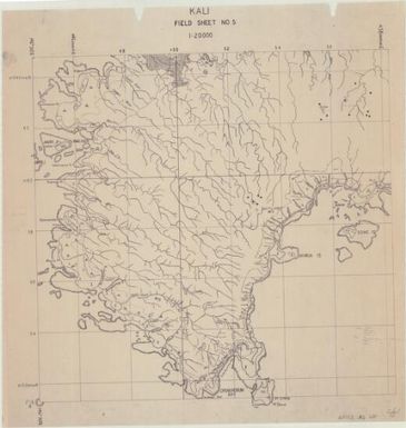 [Admiralty Islands 1:20,000 field sheet] (Kali field sheet 5)