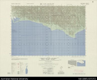 Solomon Islands, Guadalcanal Island, Cape Henslow, Series: X713, Sheet 7928 III, 1960, 1:50 000