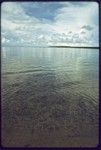 Shallow lagoon, island in distance