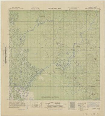 Provisional map, northeast New Guinea: Tamol East (Sheet Tamol East)