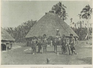 Lieutenant Gaunt and his staff of native officers