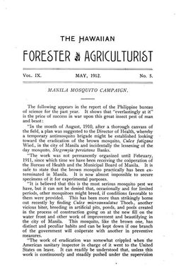 The Hawaiian forester and agriculturist