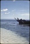 Children jump from rocks into lagoon near Kaibola village