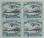 Stamps: Niue and Cook Islands Four Pence