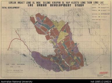 Papua New Guinea, Lae Urban Development Study, 1:25 000, 1970