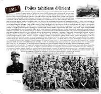Poilus Tahitiens_PANNEAU 16 Les Poilus tahitiens de l'Armée d'orient 1918