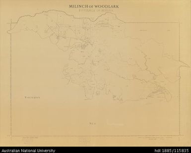 Papua New Guinea, Milinch of Woodlark (Fourmil of Murua), Milinch series, 1958, 1:63 360