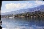 Papeete harbor and ship