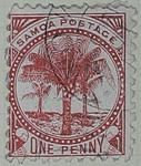 Stamp: Samoan One Penny