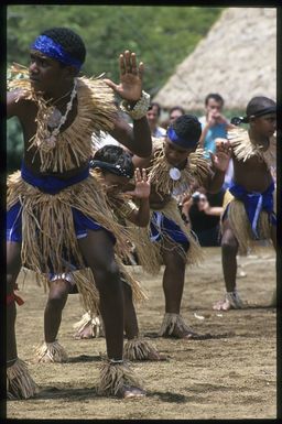 Torres Strait Island men performing at the 8th Festival of Pacific Arts, Noumea, New Caledonia