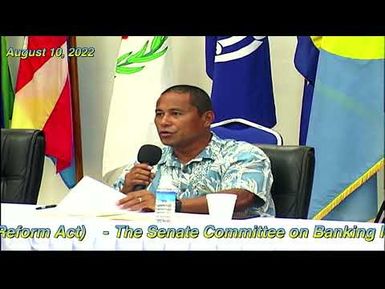 The Senate Committee on Banking insurance and Financial Matters Public Hearing With SSA.