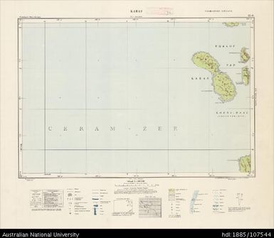 Indonesia, Western New Guinea, Karas, Series: Nederlands-Nieuw-Guinea, Sheet 15-G, 1958, 1:100 000