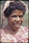 Western Highlands: woman with tattooed face