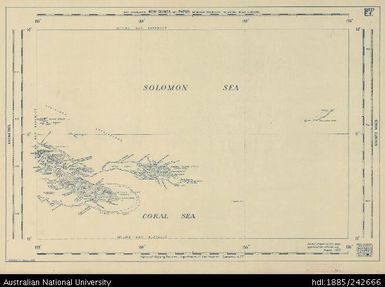 Papua New Guinea, New Guinea and Papua, Base Compilation, Base Compilation Series, Sheet E.f., 1952, 1:600 000