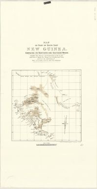 Map of part of south east New Guinea embracing its northern and southern waters : compiled from surveys and explorations made by the Government of British New Guinea, from the Admiralty charts and from the explorations of Messrs. H.O. Forbes, F.R.G.S., and W.R. Cuthbertson