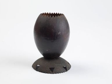 Decorative coconut shell