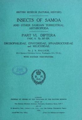 Insects of Samoa and other Samoan terrestrial arthropoda