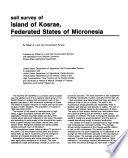Soil survey of Island of Kosrae, Federated States of Micronesia