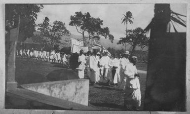 Lord Liverpool's visit, at Mulinu'u. From the album: Skerman family album