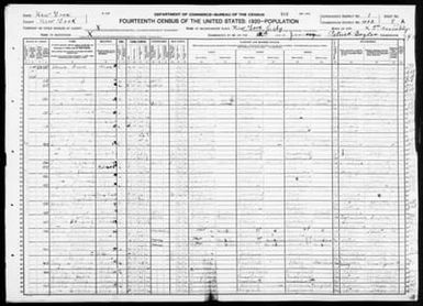 New York: NEW YORK County, Enumeration District 402, Sheet No. 8A