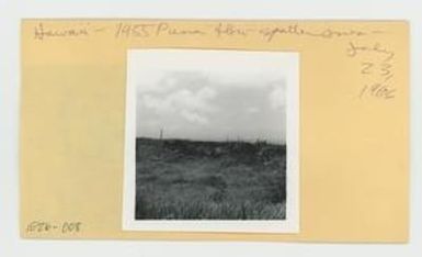 [1955 Puna lava flow spatter cones in Hawaii, envelope IE26-008]