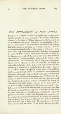 The annexation of New Guinea / [George A. Bicknell].