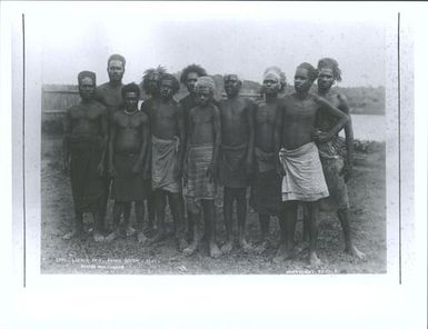 Labour men, Rewa River, Fiji