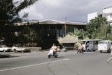 French Polynesia, street scene in Papeete