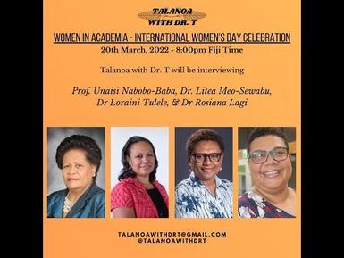 WOMEN IN ACADEMIC SPACES - PROF UNA NABOBO BABA, DR LITEA MEO SEWABU, DR L TULELE, DR ROSI LAGI