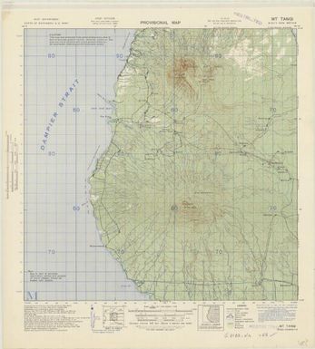 New Britain, provisional map (Mt Tangi)