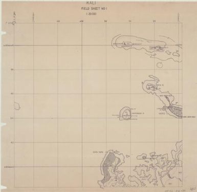 [Admiralty Islands 1:20,000 field sheet] (Kali field sheet 1)
