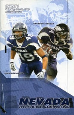 Football program cover, University of Nevada, 2009