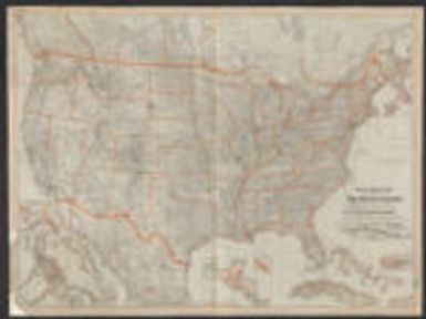 General railway map engraved expressly for the Official guide of the railways and steam navigation lines of the United States, Porto Rico, Canada, Mexico and Cuba : comprising maps of the United States, Cuba, Porto Rico, the Philippines, etc.