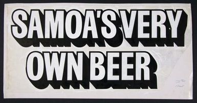 Samoan Beer Slogan Design