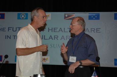 [Assignment: 48-DPA-09-30-08_SOI_K_Isl_Conf_Final] Final day of Insular Areas Health Summit [("The Future of Health Care in the Insular Areas: A Leaders Summit") at the Marriott Hotel in] Honolulu, Hawaii, where Interior Secretary Dirk Kempthorne [joined senior federal health officials and leaders of the U.S. territories and freely associated states to discuss strategies and initiatives for advancing health care in those communinties [48-DPA-09-30-08_SOI_K_Isl_Conf_Final_DOI_0799.JPG]