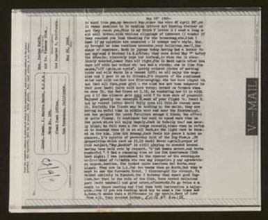 [V-mail from Edith Martin Smith to Xavier Martin Smith - May 26, 1943]