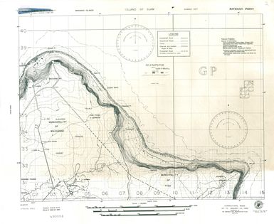 Island of Guam: Ritidian Point - Special Air and Gunnery Target Map