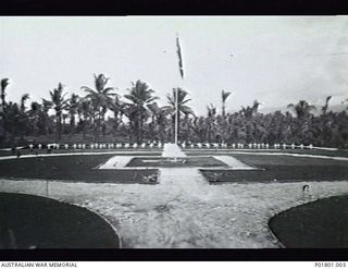 Jacquinot Bay, New Britain. c.1945. Jacquinot Bay War Cemetery, 25 miles south of Rabaul. After the war, all remains from this cemetery were removed and reburied in Rabaul War Cemetery