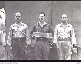 RABAUL, NEW BRITAIN, 1946-02-05. IDENTIFICATION PHOTOGRAPH OF SUSPECTED JAPANESE WAR CRIMINALS