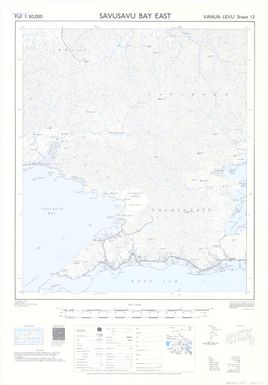 Fiji 1:50,000: Savusavu Bay East (Sheet Vanua Levu 12)