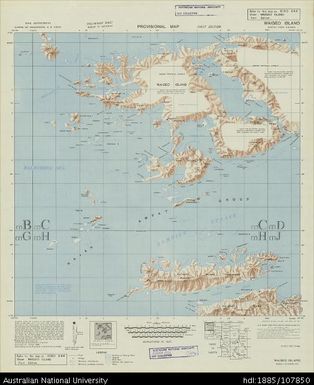 Indonesia, Dutch New Guinea, Waigeo Islands, Series: HIND 644, 1946, 1:250 000